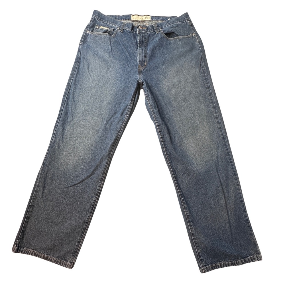 Natural Issue Jeans Mens 40x32‎ Blue Straight Leg 100% Cotton Medium Wash Denim